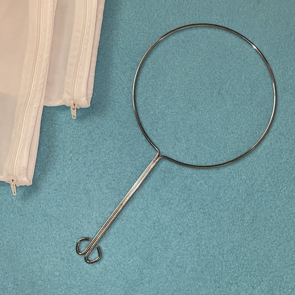 MESH cloth fine strainer filters (3) and stainless steel handle washable NEW - Picture 2 of 4